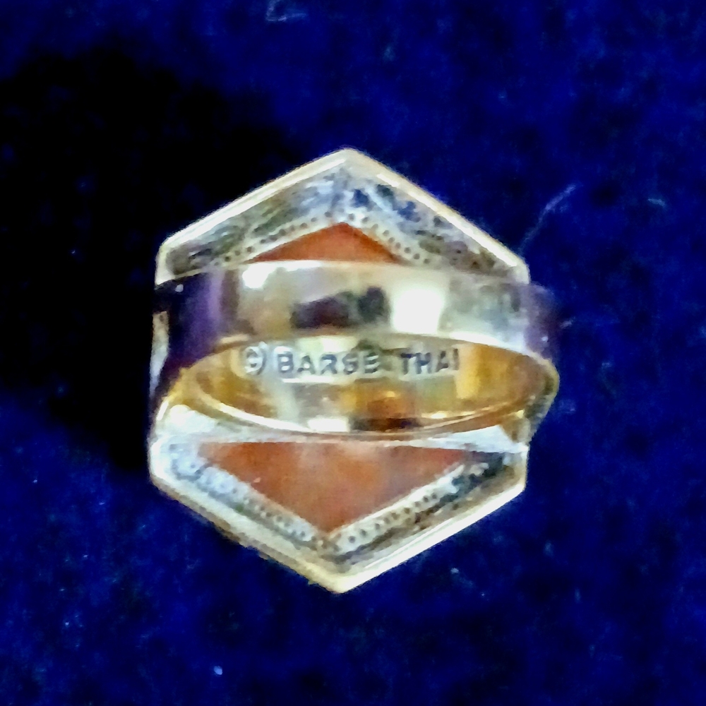 Hexagonal Stone Ring - image 3